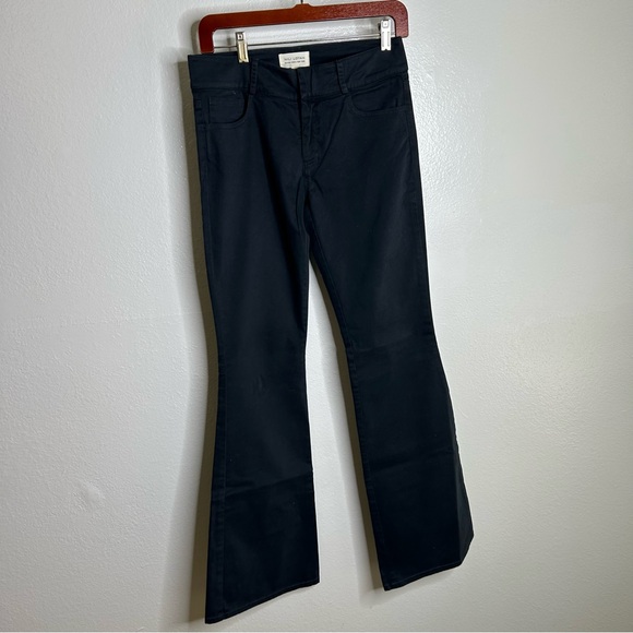 Nili Lotan Washed Black Wide Flare Leg Trouser Pant Size 2 - Picture 2 of 13